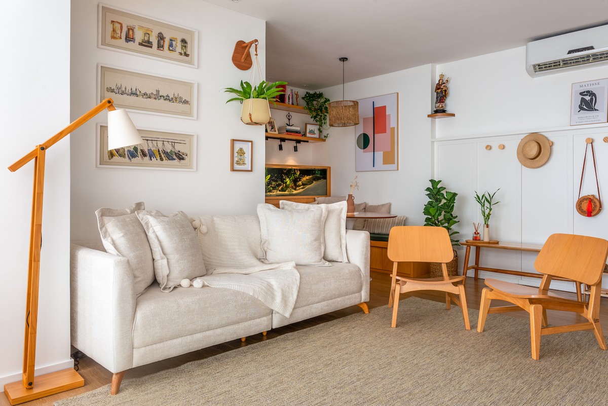 Estilo escandinavo ganha charme brasileiro em apartamento no Pará