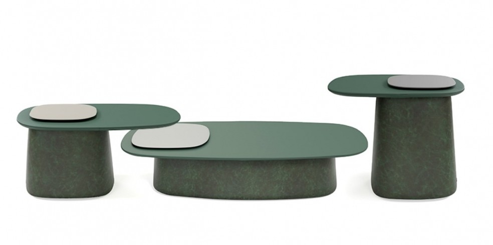 A mesa Igapó pode ser construída com diferentes acabamentos — Foto: Linea Rio / Divulgação