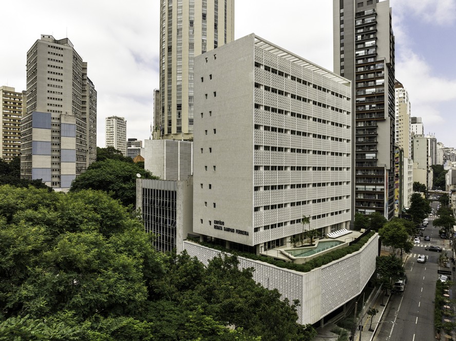 O Edifício Renata, reinaugurado em 2023, venceu como 'Melhor Retrofit' no prêmio internacional Monocle Design Awards 2024