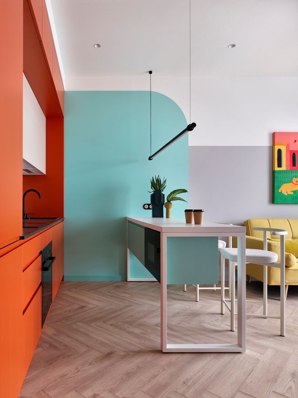 Azul turquesa na decoração: como aplicar a cor em paredes, móveis e ...