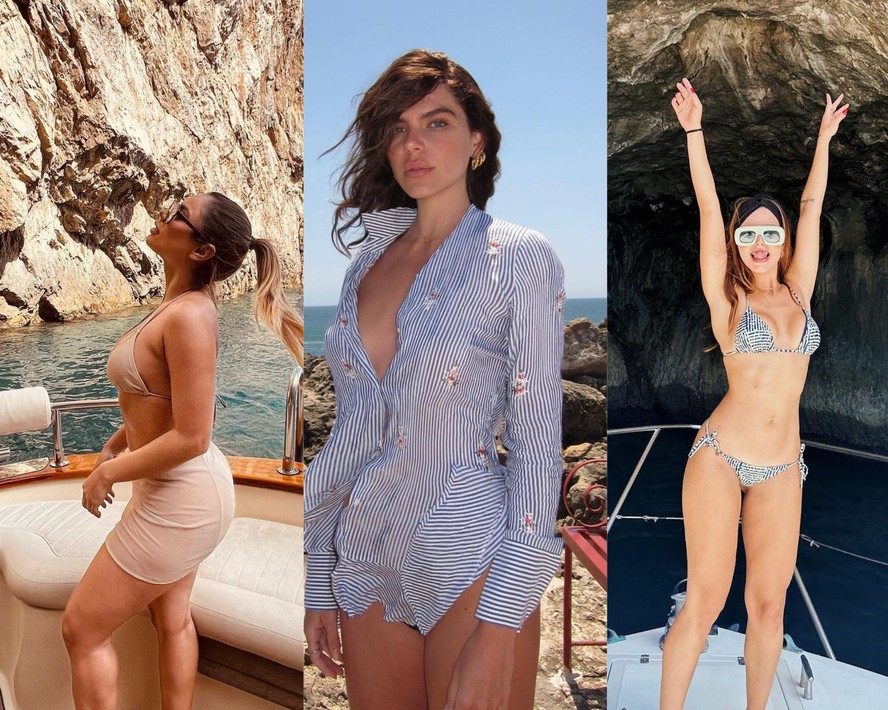 Lexa, Mariana Goldfarb e Giovanna Lancellotti curtem verão europeu