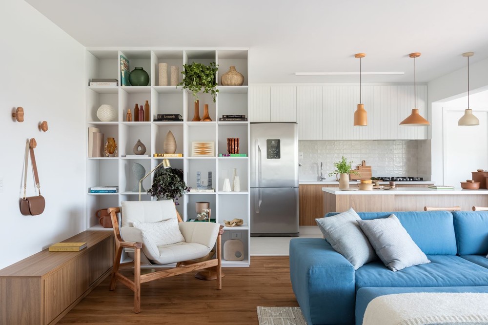 Decoração para apartamento pequeno com dois quartos: 75 ideias simples ...