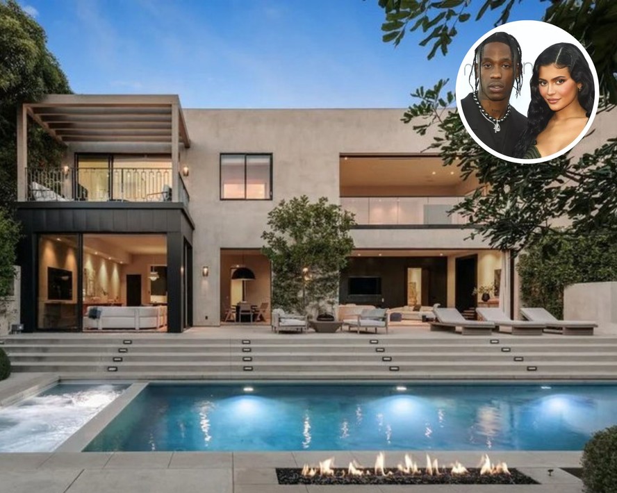 Kylie Jenner e Travis Scott desistem de vender mansão em Beverly Hills