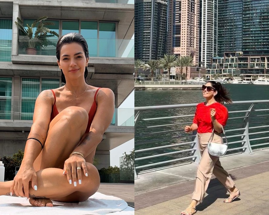 Conheça as casas de famosas que moram no exterior, como Kelly Key e Sabrina Petraglia (respectivamente na foto)