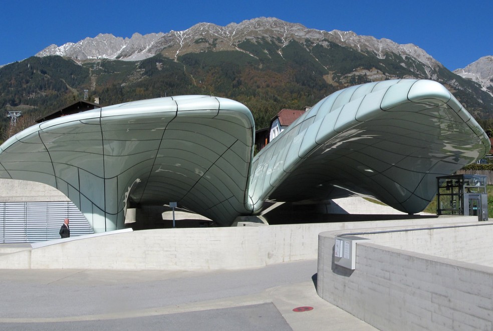A estação Hungerburgbahn foi assinada pela arquiteta Zana Hadid — Foto: Flickr / black5_460 / Creative Commons