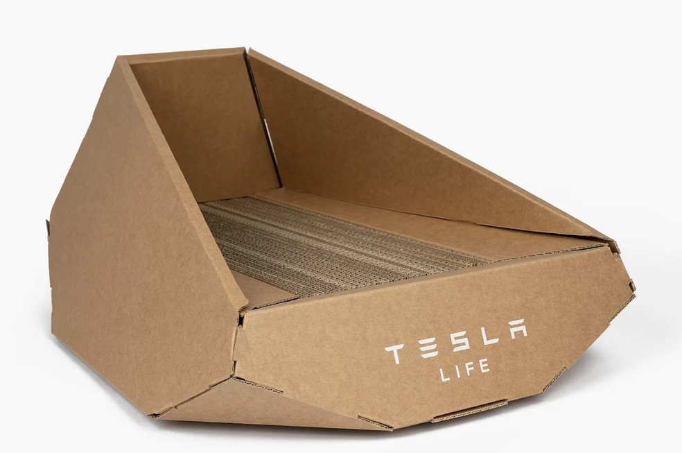 O lançamento do produto faz parte da campanha de marketing envolvendo a divulgacão do carro — Foto: Tesla / Divulgação