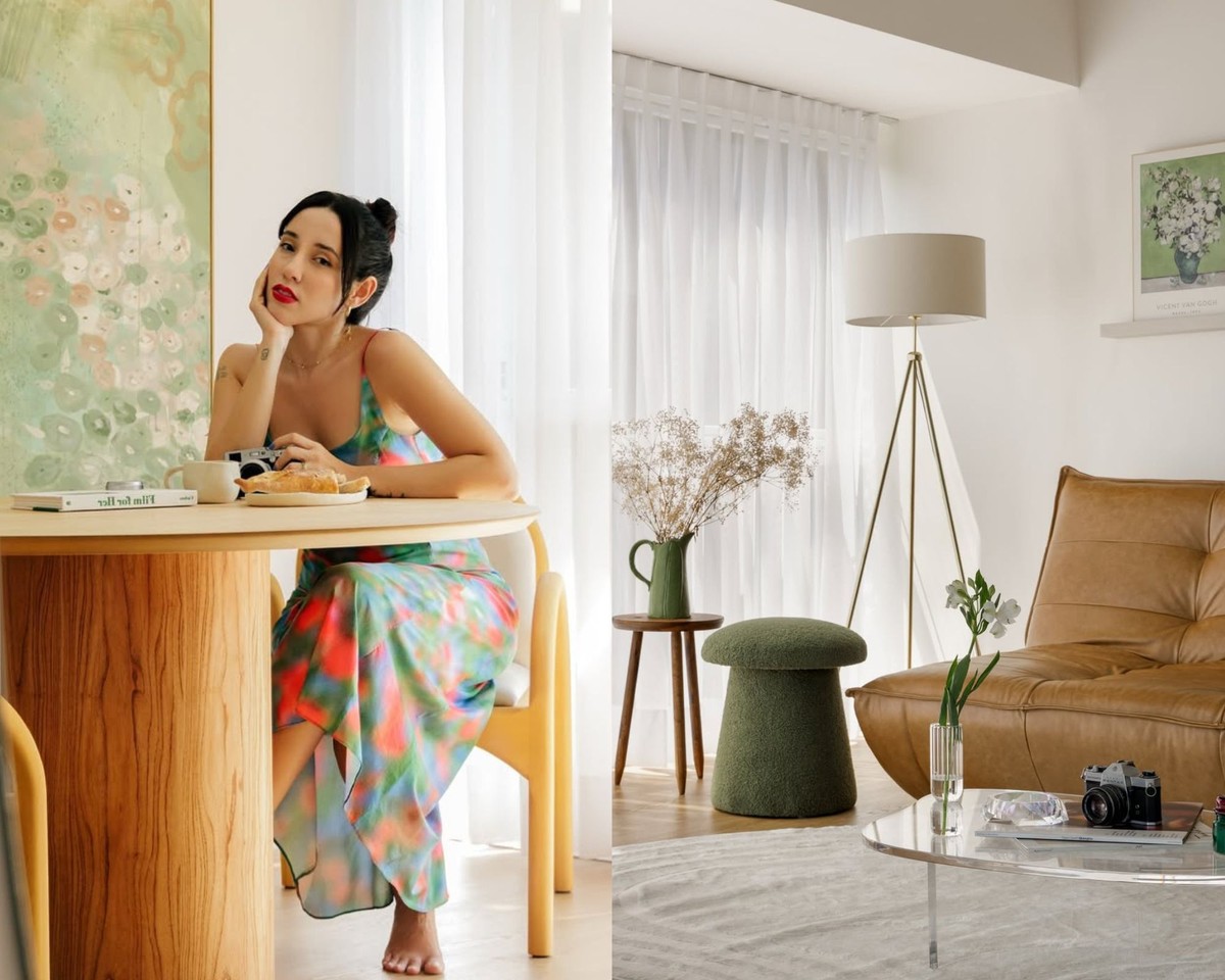 Bruna Vieira mostra detalhes da decoração de seu apartamento de 70 m² em SP