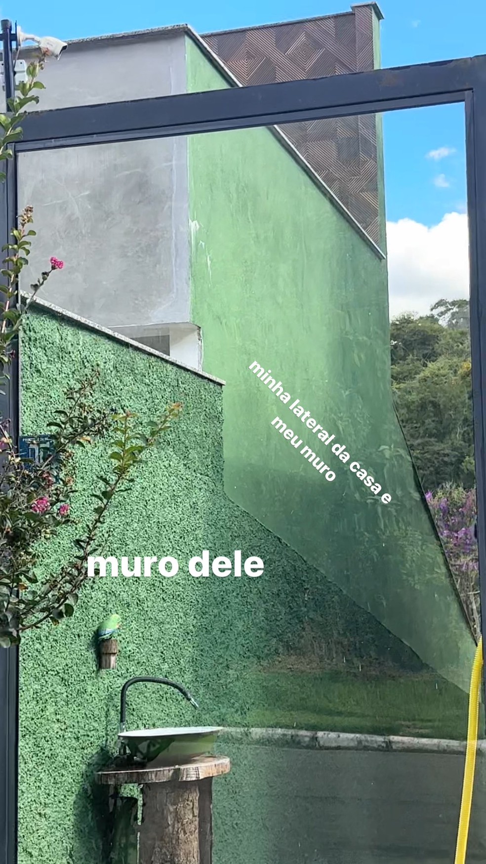'Minha casa ou seu muro?' Vizinho pinta parede externa e gera debate ...