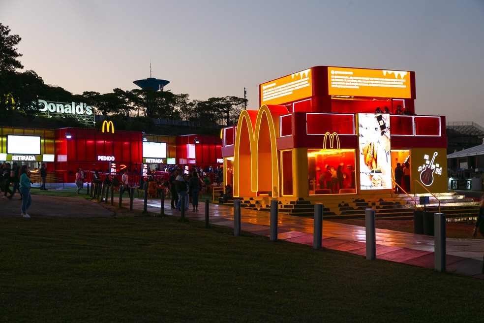 O estande do "Méqui" é a maior operação do restaurante em toda a América Latina — Foto: McDonald's / Divulgação