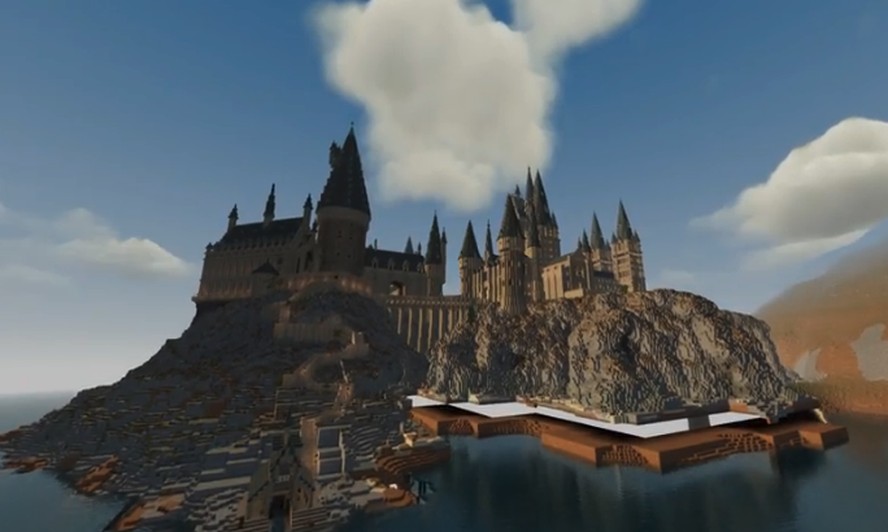 Um jogador de Minecraft recriou Hogwarts com detalhes impressionantes