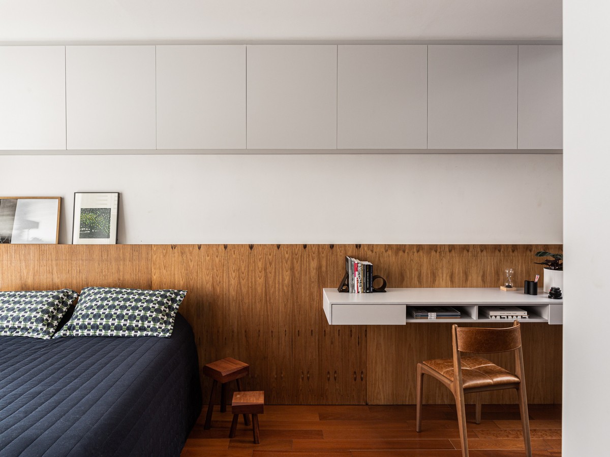 Decoração de quarto com escritório: 36 ideias para unir descanso e home ...