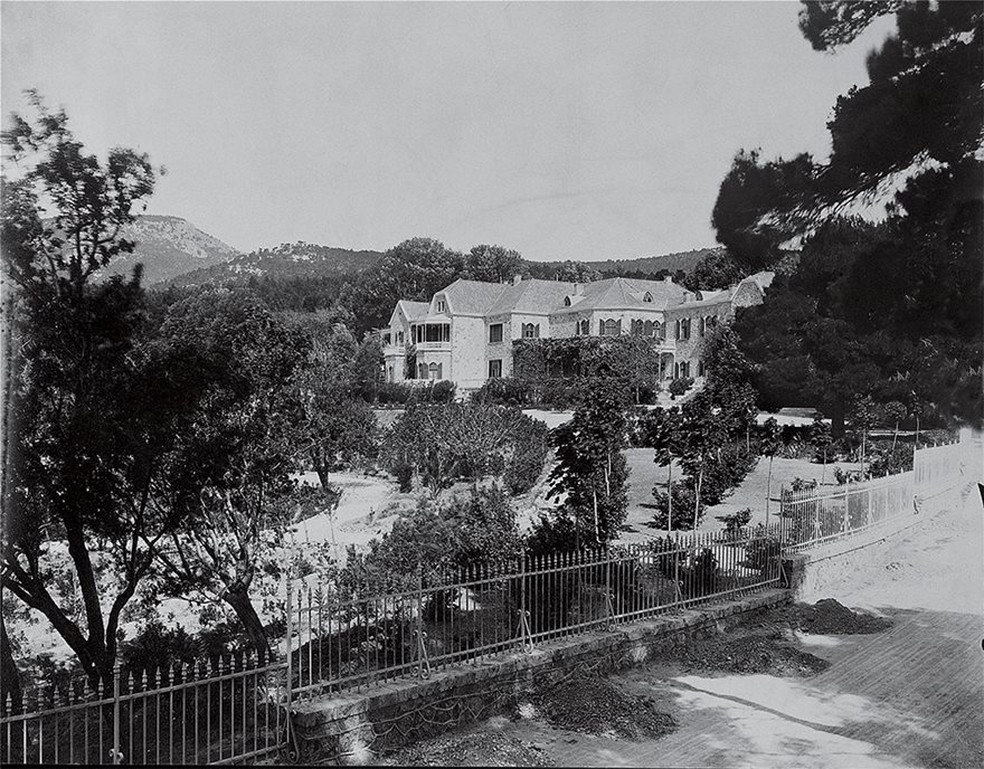 Imagem panorâmica da propriedade feita no início do século 20 — Foto: Wikimedia Commons / Domínio Público