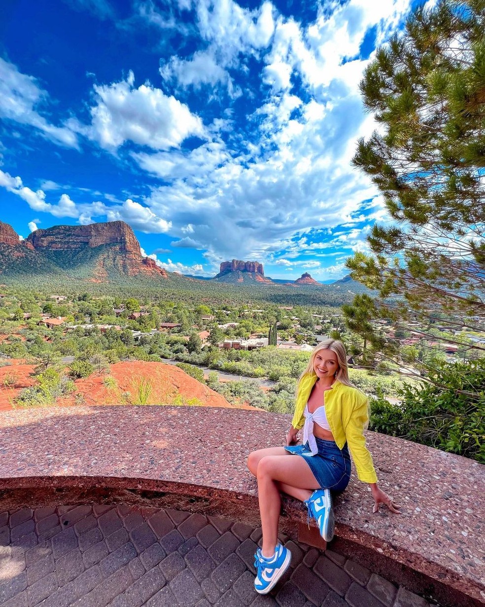 Carol Bresolin em Sedona, no Arizona — Foto: Reprodução / Instagram