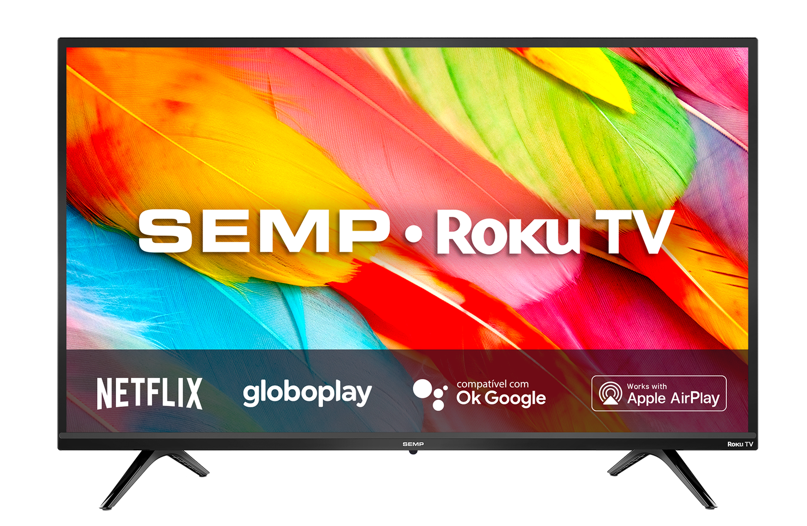 Com sistema operacional intuitivo e fácil de usar, a SEMP Roku TV R6500 é ideal para acessar conteúdos de entretenimento. A televisão custa a partir de R$ 1.349 — Foto:  TCL Electronics / Divulgação