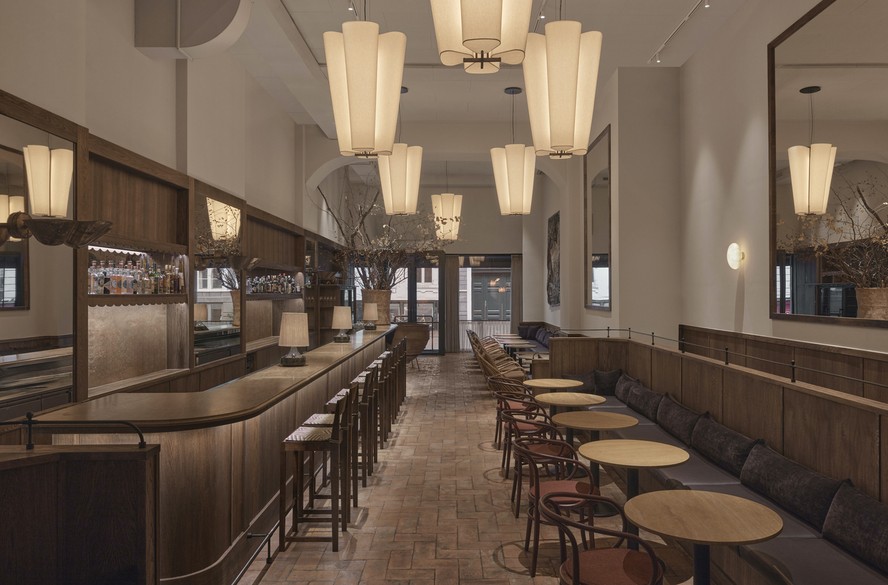 Itália e Dinamarca se unem em estética moderna e elegante de restaurante