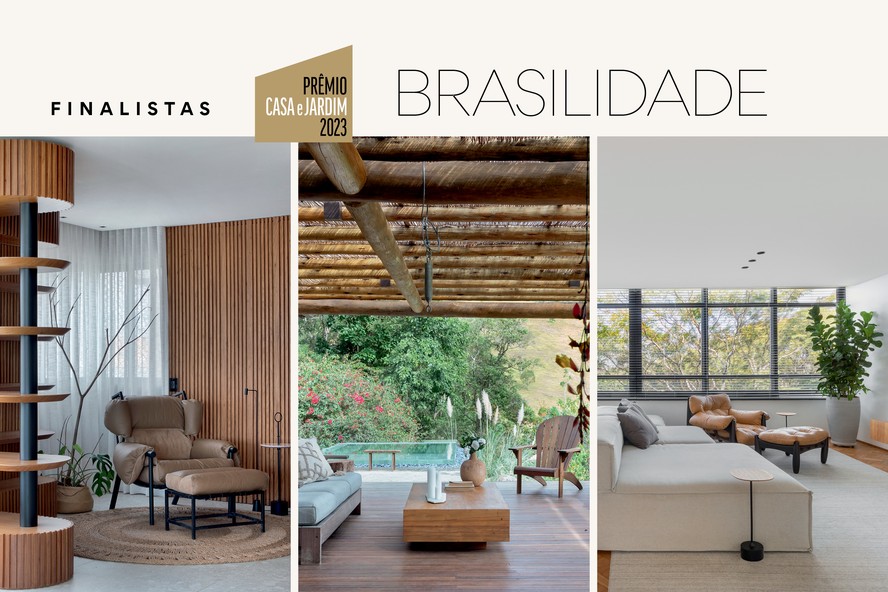 Conheça os três projetos finalistas da categoria 'Brasilidade' do Prêmio Casa e Jardim 2023