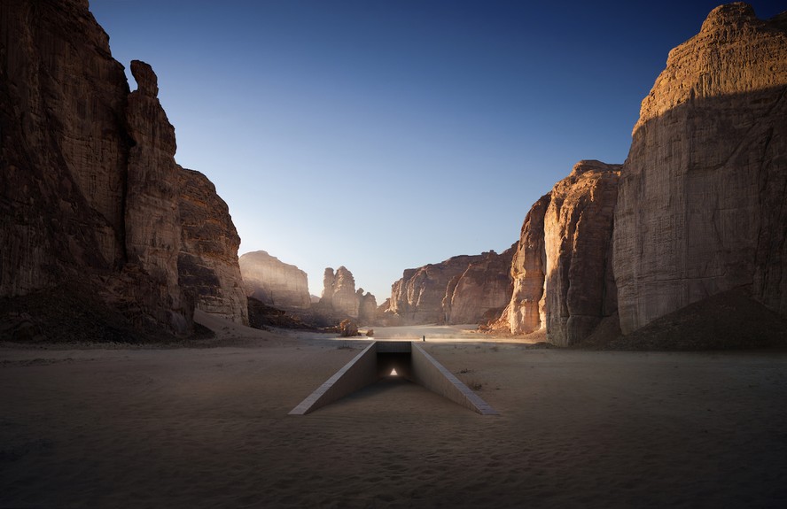 As cinco obras de arte farão intervenções no deserto de AlUla, na Arábia Saudita
