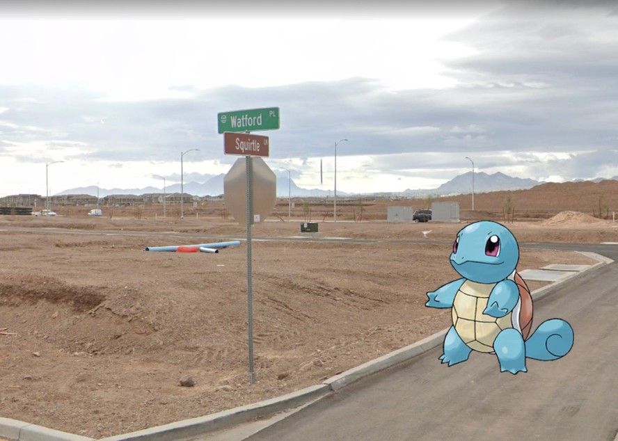 Rua na região de Las Vegas já foi nomeada com Squirtle Lane