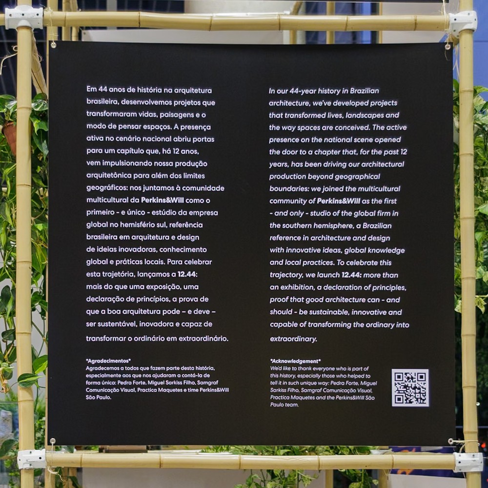 Exposição da Perkins&Will em SP destaca inovação e sustentabilidade