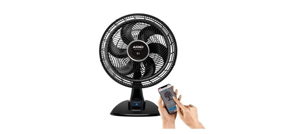 O ventilador da Arno pode ser gerenciado via Bluetooth — Foto: Reprodução / Amazon