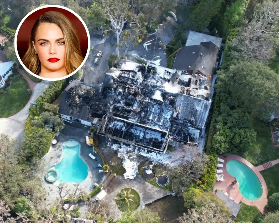 Mansão de Cara Delevingne em Los Angeles pega fogo