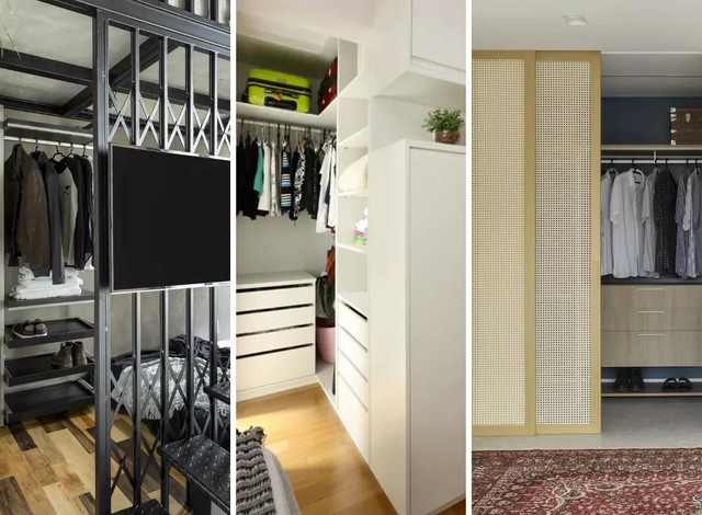 Mini closet: 10 projetos com boas soluções para pequenos espaços ...