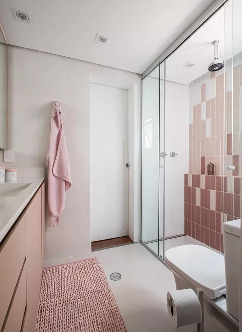 Ideias De Decoracao De Banheiro Com Azulejo Rosa