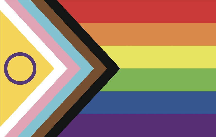 Segunda versão da Bandeira Progressista do Orgulho (2021)