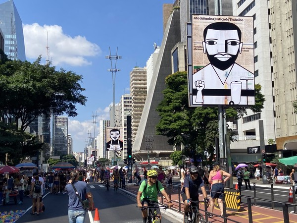 Mostra ao ar livre na Av. Paulista celebra história dos direitos trabalhistas