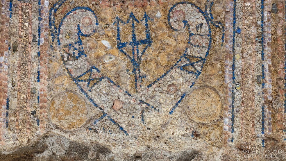 Mosaico 'inigualável' de 2.300 anos, feito de conchas e corais, é ...