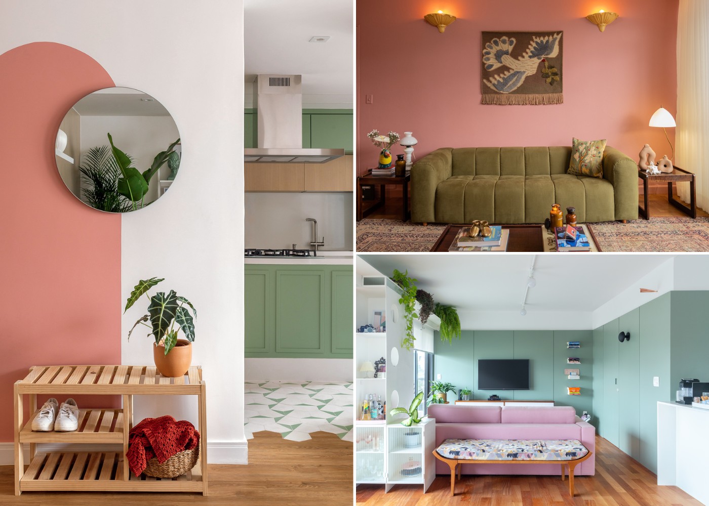 Rosa e verde: 15 ideias de decoração com as duas cores