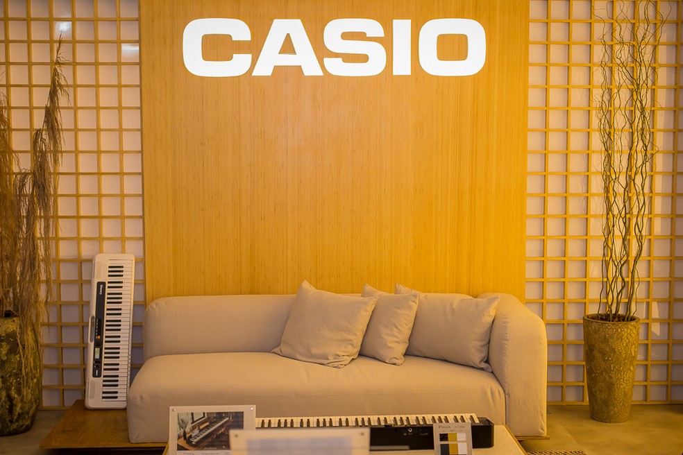 Para o projeto da Flagship Store da Casio Teclados, a arquiteta Renata Spinelli combinou o minimalismo da arquitetura japonesa ao estilo contemporâneo — Foto: Casio / Divulgação