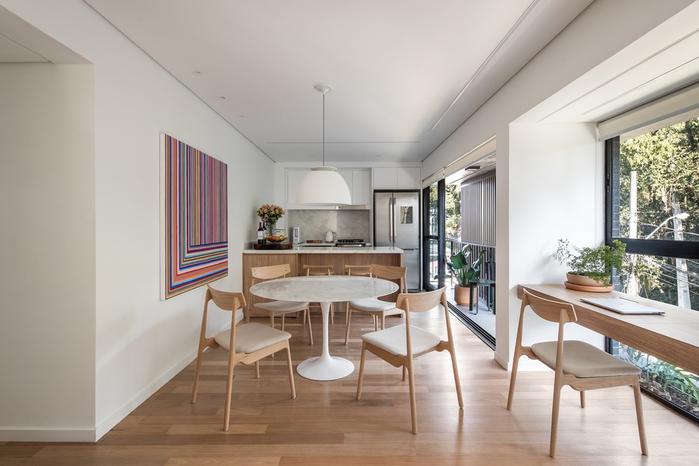 Apartamento de 62 m² tem boas soluções de layout e vista privilegiada