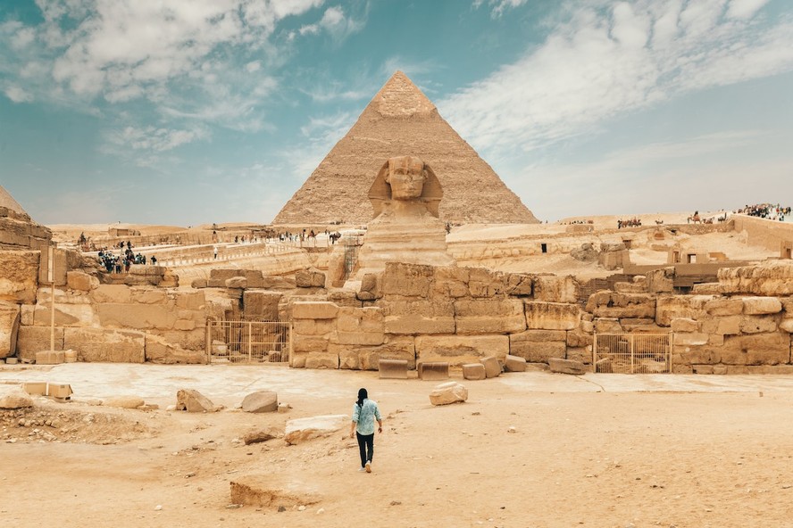 A Grande Pirâmide de Gizé é a maior do Egito
