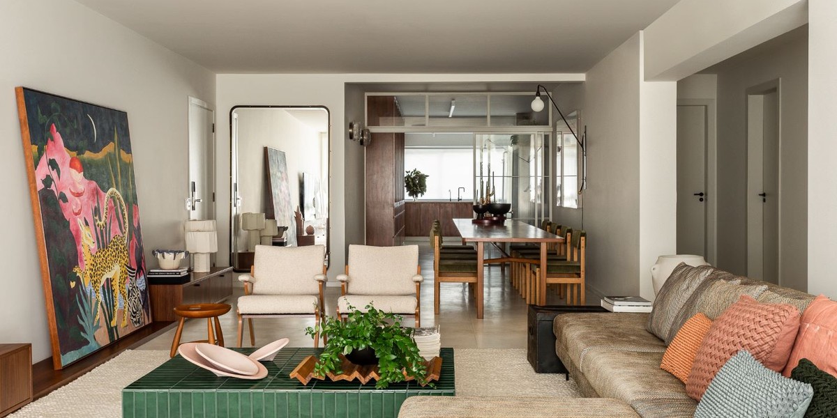 Repaginação de apartamento é inspirada nas casas modernistas de 1950