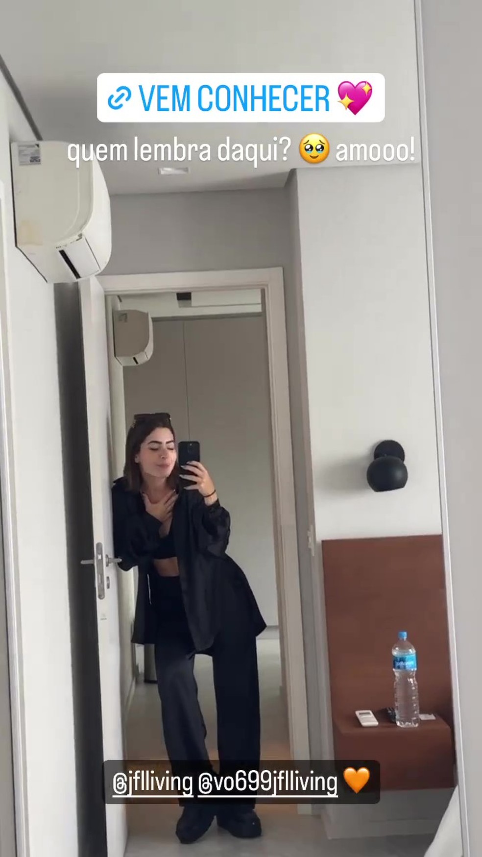 Jade Picon no apartamento de luxo em São Paulo — Foto: Reprodução/Instagram