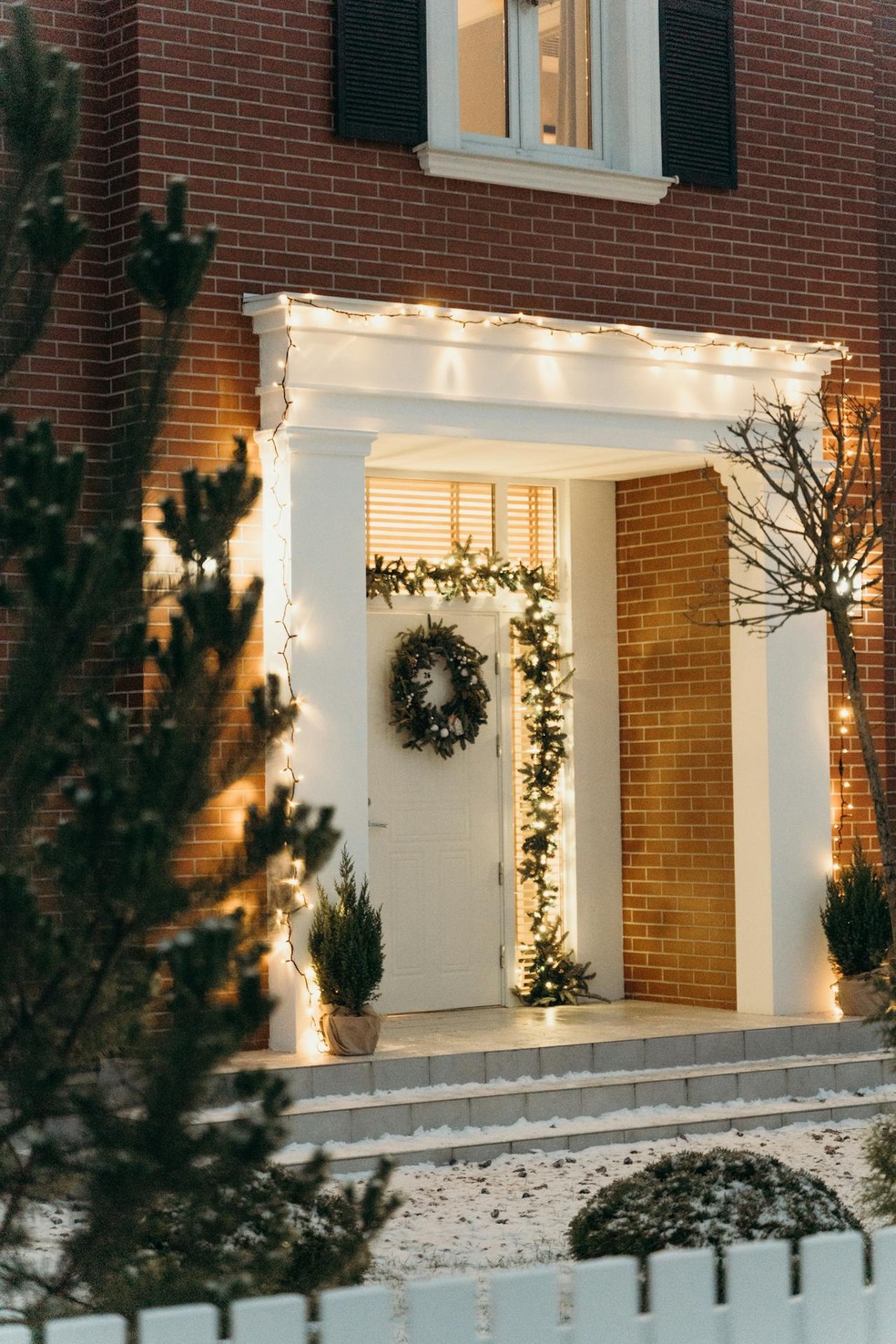 8 ideias de decoração de Natal para a porta