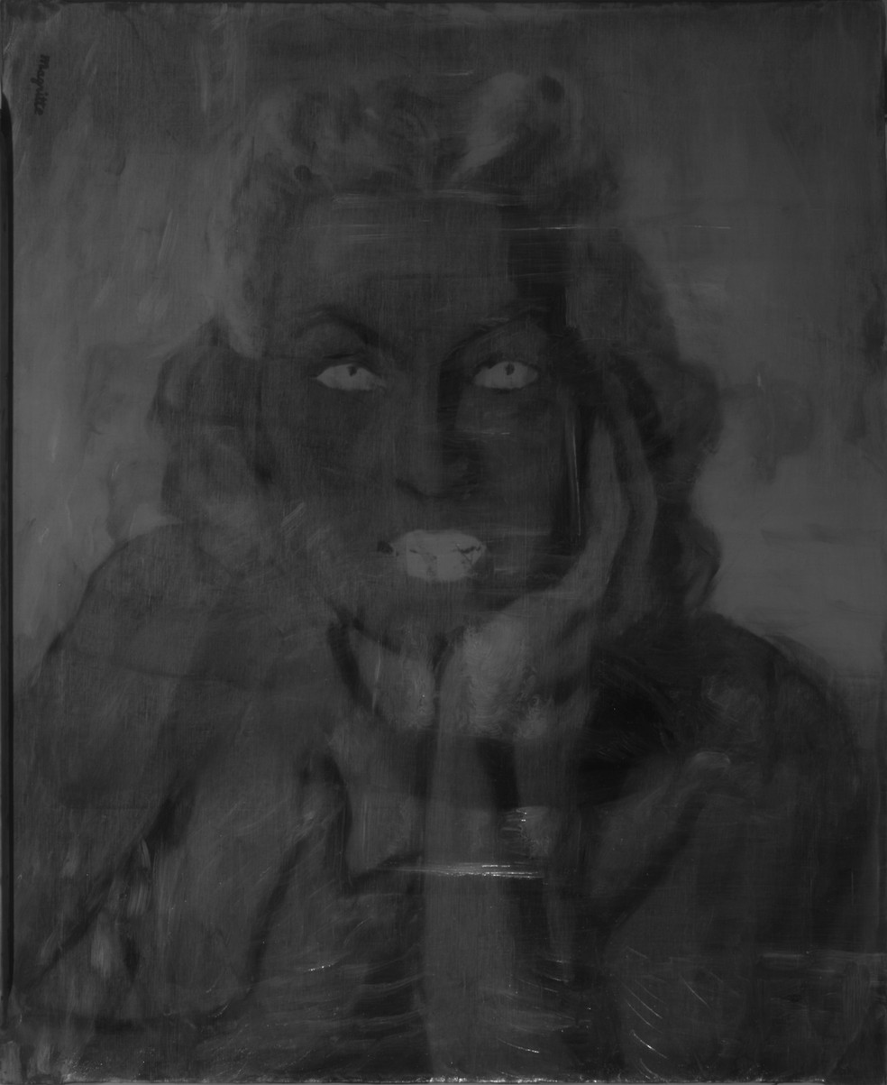 Retrato encontrado sob o quadro “La cinquième saison” (1943) — Foto: René Magritte / Royal Museum of Fine Arts