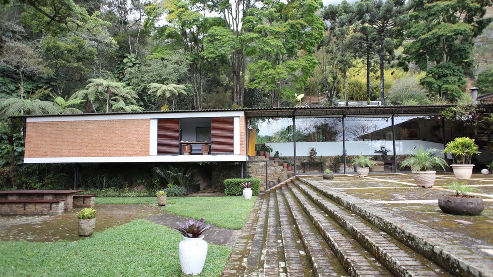 A Casa Samambaia foi um projeto muito moderno para a época que foi construída — Foto: Reprodução / Acervo Pesquisa Casas Brasileiras 