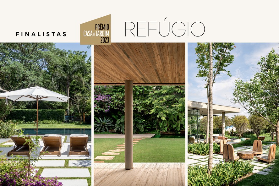 Conheça os três projetos finalistas da categoria 'Refúgio' do Prêmio Casa e Jardim 2023