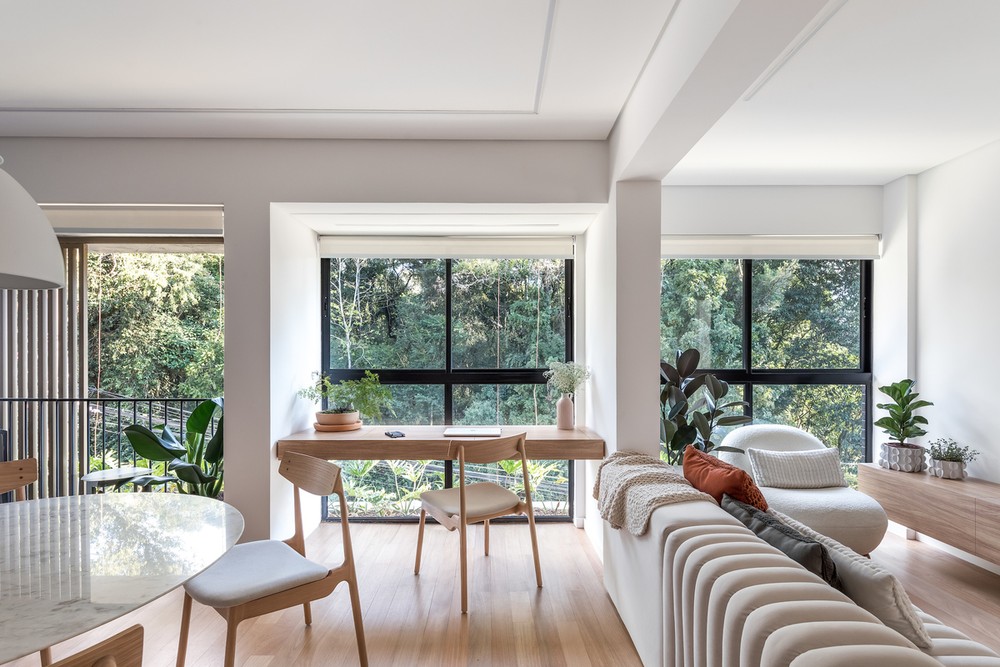 Apartamento de 62 m² tem boas soluções de layout e vista privilegiada