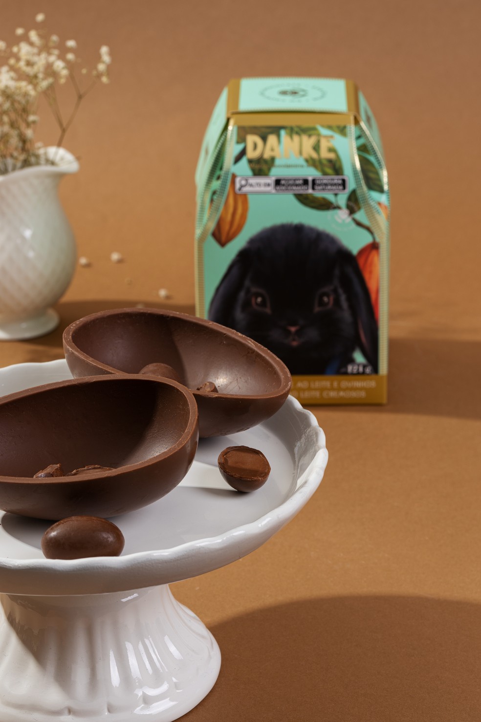 Danke | Ovo de chocolate ao leite, acrescido de mini ovinhos (124 g). R$ 39,90  — Foto: Divulgação
