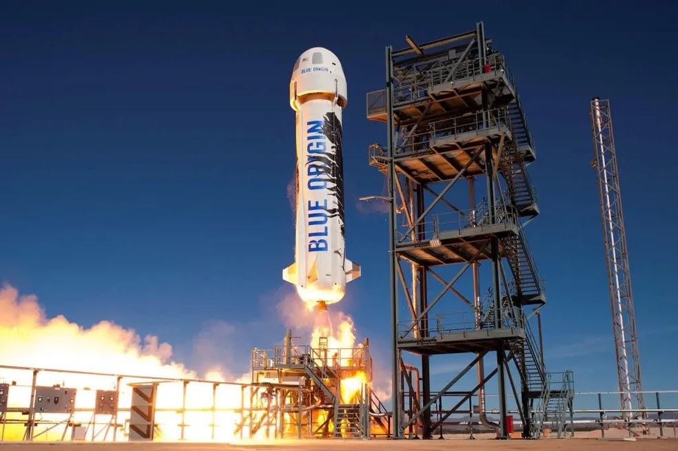 Empresa espacial privada de Jeff Bezos, em rancho no Texas — Foto: Alamy Stock Photo / Reprodução