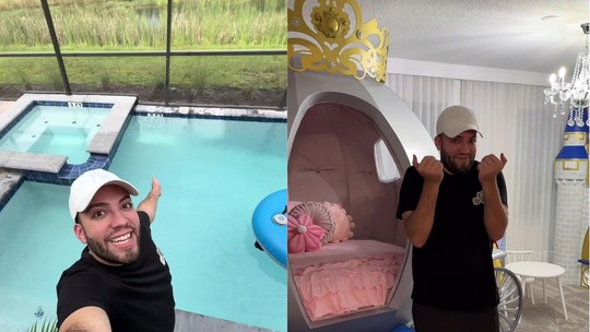Lucas Rangel faz tour por mansão de R$ 6 milhões em Orlando