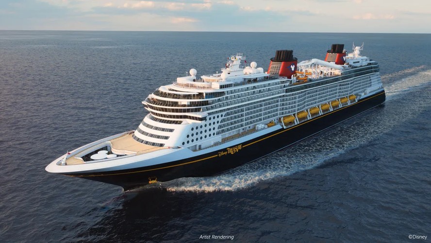 O novo navio da Disney iniciará seu primeiro roteiro pelo Caribe em dezembro de 2024