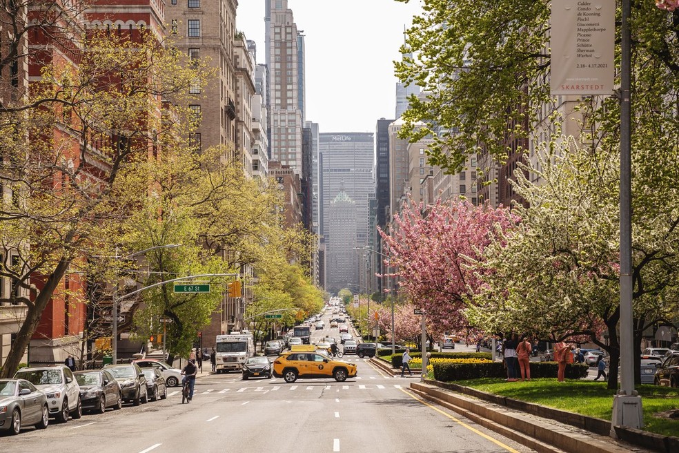 Nova York se destaca pela mobilidade a pé, pela vida urbana intensa e pela ampla oferta cultural — Foto: Pexels/Veronika Bykovich/Creative Commons