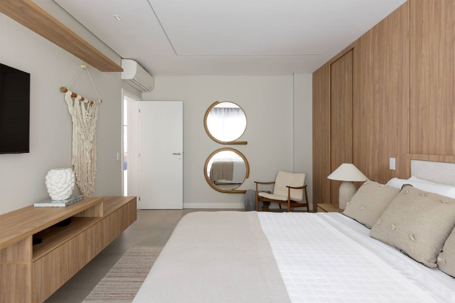 Quarto Com Esquema De Cores Serenidade Em Cores : Design Interior Do