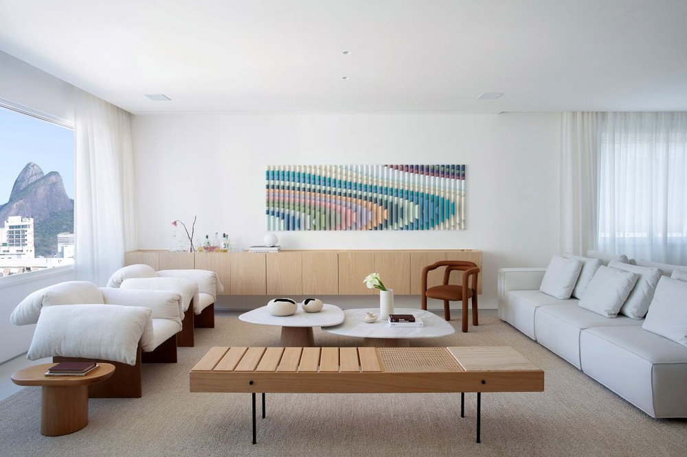 Sala de estar com aparador: 34 ideias para inspirar a decoração