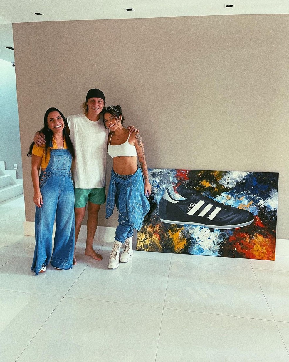 Martha Goulart, David Luiz e Lary — Foto: Reprodução / Instagram