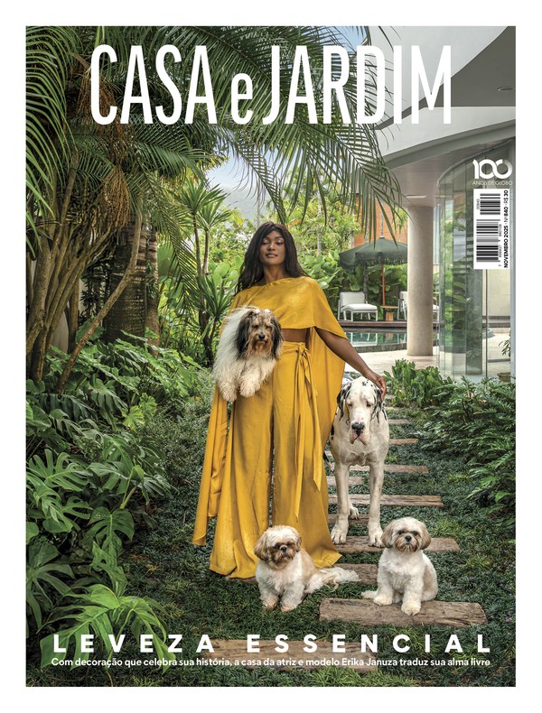 Edição de novembro da Casa e Jardim traz na capa a casa da atriz e